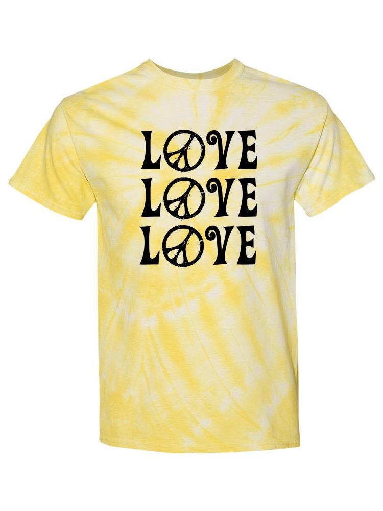 Love And Peace Lines T-shirt -SmartPrintsInk Designs