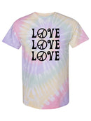 Love And Peace Lines T-shirt -SmartPrintsInk Designs