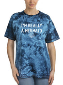 Really A Mermaid! T-shirt -SmartPrintsInk Designs