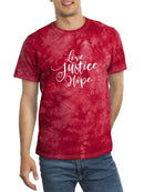 Love Justice And Hope T-shirt -SmartPrintsInk Designs