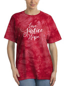 Love Justice And Hope T-shirt -SmartPrintsInk Designs