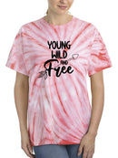 Young Wild And Free Tie Dye Cyclone -SmartPrintsInk Designs