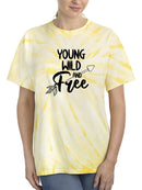 Young Wild And Free Tie Dye Cyclone -SmartPrintsInk Designs