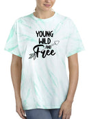 Young Wild And Free Tie Dye Cyclone -SmartPrintsInk Designs