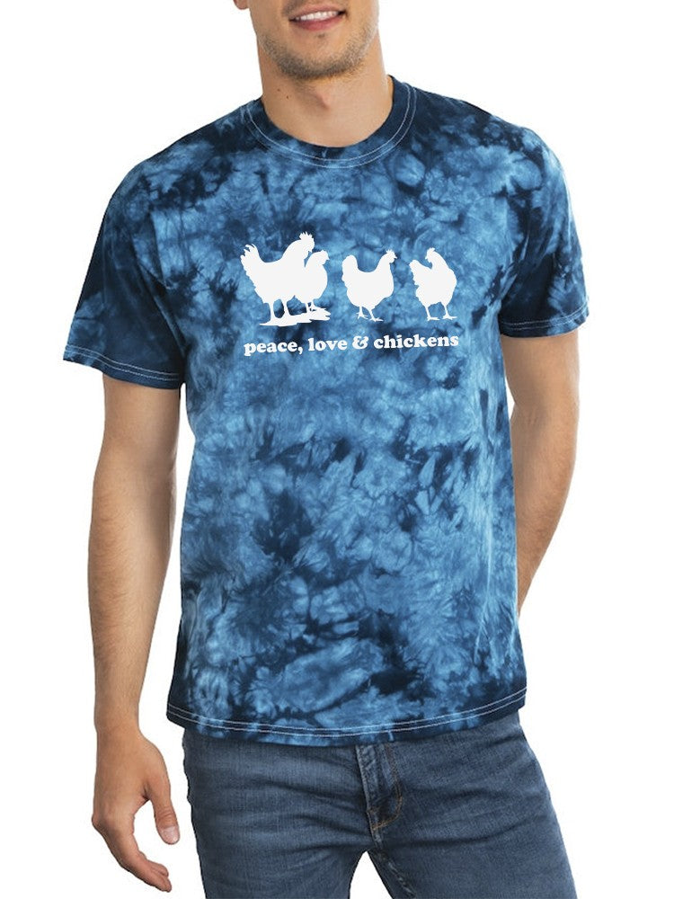 Peace Love And Chickens T-shirt -SmartPrintsInk Designs