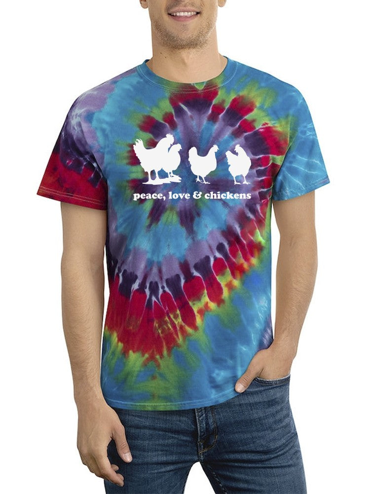 Peace Love And Chickens T-shirt -SmartPrintsInk Designs