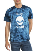 Stay Chill Alien T-shirt -SmartPrintsInk Designs