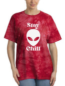 Stay Chill Alien T-shirt -SmartPrintsInk Designs