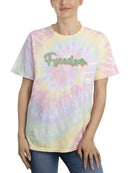 Freedom Text T-shirt -SmartPrintsInk Designs