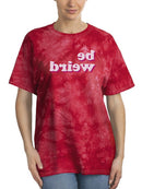 Be Weird Backwards Tie Dye Crystal -SmartPrintsInk Designs