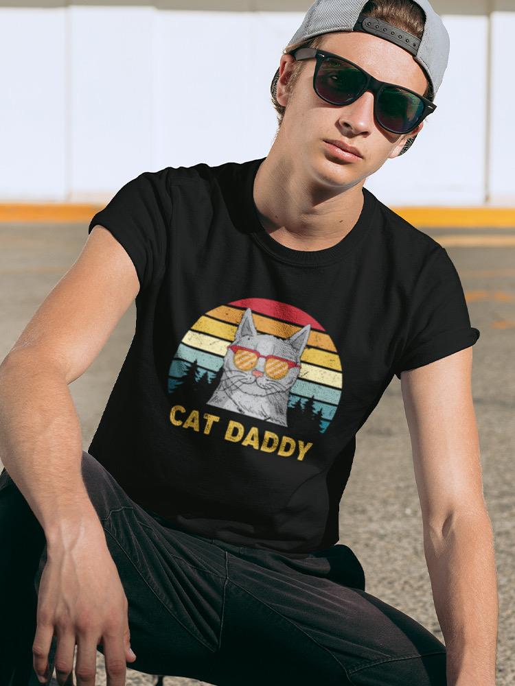Cat With Sunglasses In Sunset T-shirt -SmartPrintsInk Designs