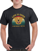 Life Is Better With A Dog T-shirt -SmartPrintsInk Designs