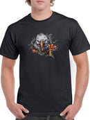 Scary Bald Eagle T-shirt -SmartPrintsInk Designs