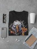 Scary Bald Eagle T-shirt -SmartPrintsInk Designs