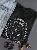 Mystical Cat T-shirt -SmartPrintsInk Designs