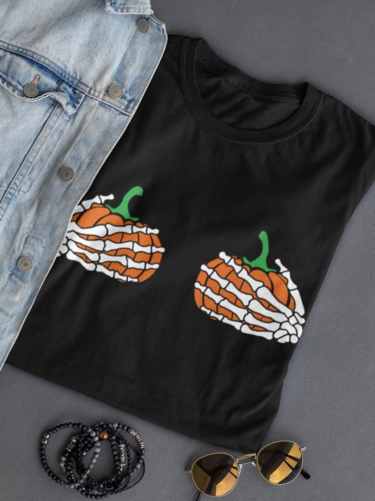 Pumpkins And Bones T-shirt -SmartPrintsInk Designs