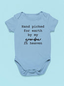 Hand Picked By My Grandpa Bodysuit Baby's -SmartPrintsInk Designs