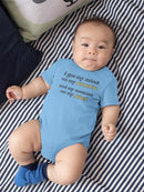 My Mind On My Momma, Quote Bodysuit Baby's -SmartPrintsInk Designs