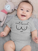 Eat Local, Quote Bodysuit Baby's -SmartPrintsInk Designs