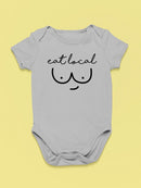 Eat Local, Quote Bodysuit Baby's -SmartPrintsInk Designs