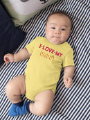 Love Daddy, Quote Bodysuit Baby's -SmartPrintsInk Designs