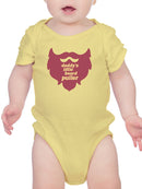 Daddy's Little Beard Puller Bodysuit Baby's -SmartPrintsInk Designs