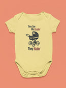 See Me Strollin' Quote Bodysuit Baby's -SmartPrintsInk Designs