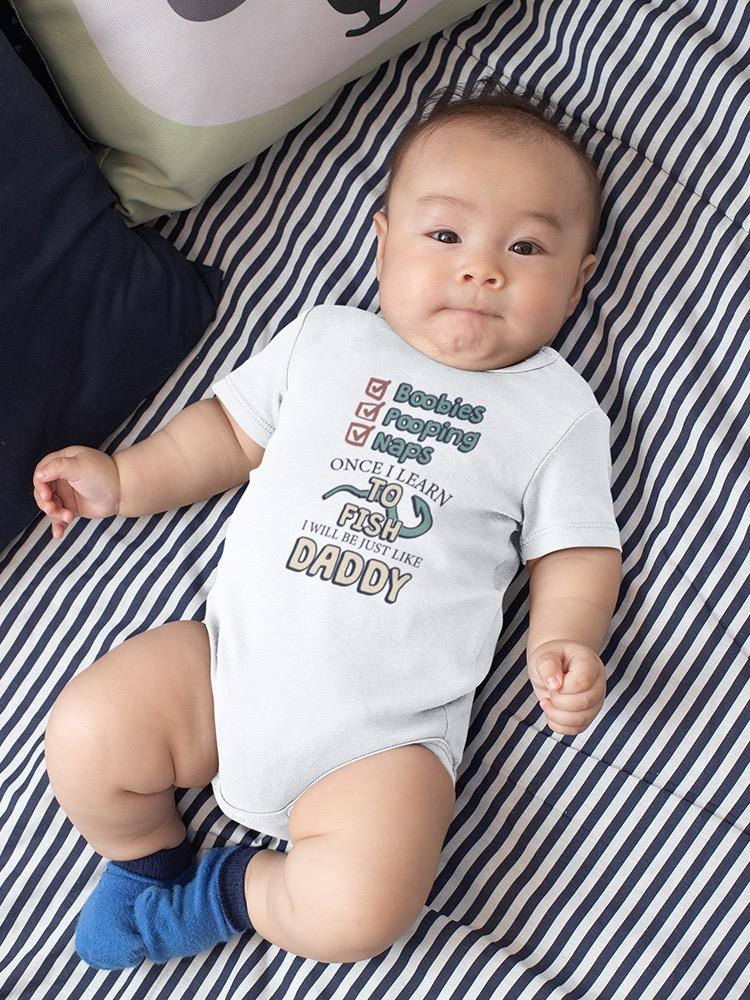 Just Like Daddy, Quote Bodysuit Baby's -SmartPrintsInk Designs