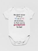 Grandparents To Be, Quote Bodysuit Baby's -SmartPrintsInk Designs