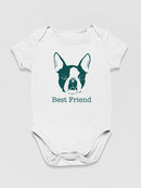 Puppy Best Friend Quote Bodysuit Baby's -SmartPrintsInk Designs