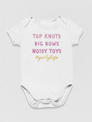 Girly Life Quote Bodysuit Baby's -SmartPrintsInk Designs
