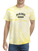 Maine Augusta Tie Dye Tee -SmartPrintsInk Designs