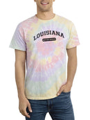 Louisiana Baton Rouge Tie Dye Tee -SmartPrintsInk Designs