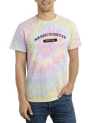 Massachusetts Boston Tie Dye Tee -SmartPrintsInk Designs