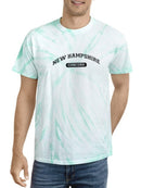 New Hampshire Concord Tie Dye Tee -SmartPrintsInk Designs