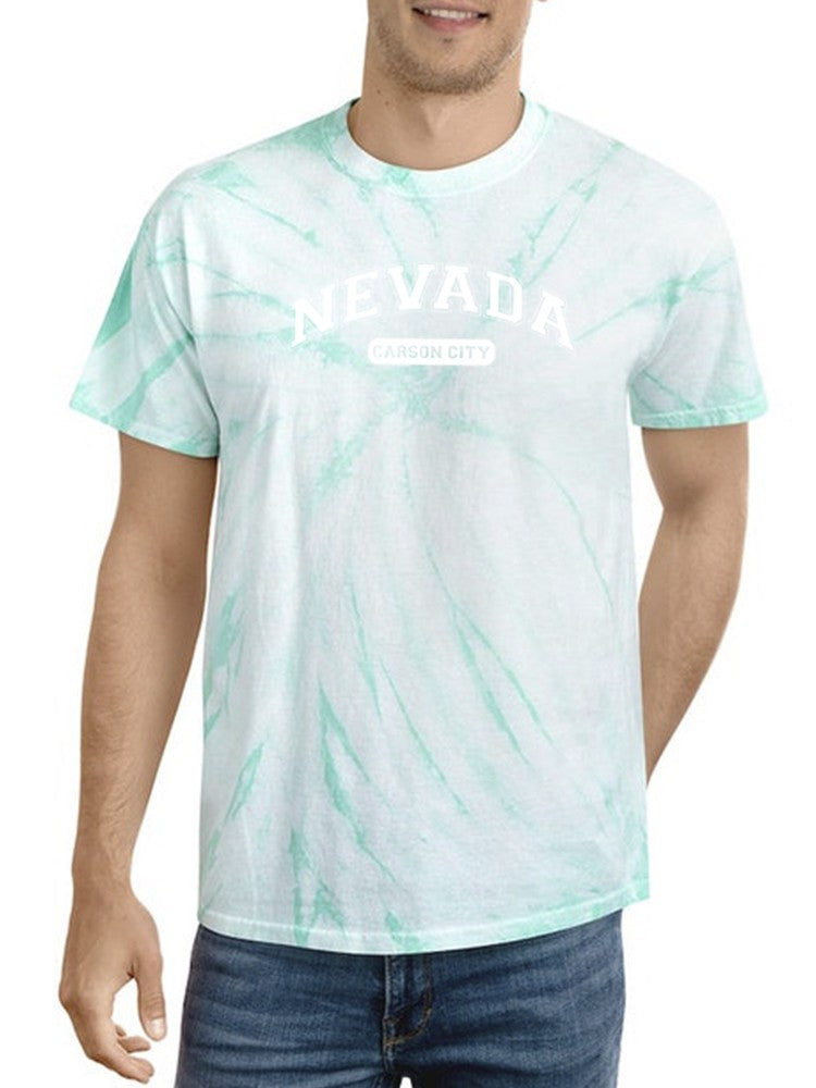 Carson City Nevada Tie Dye Tee -SmartPrintsInk Designs