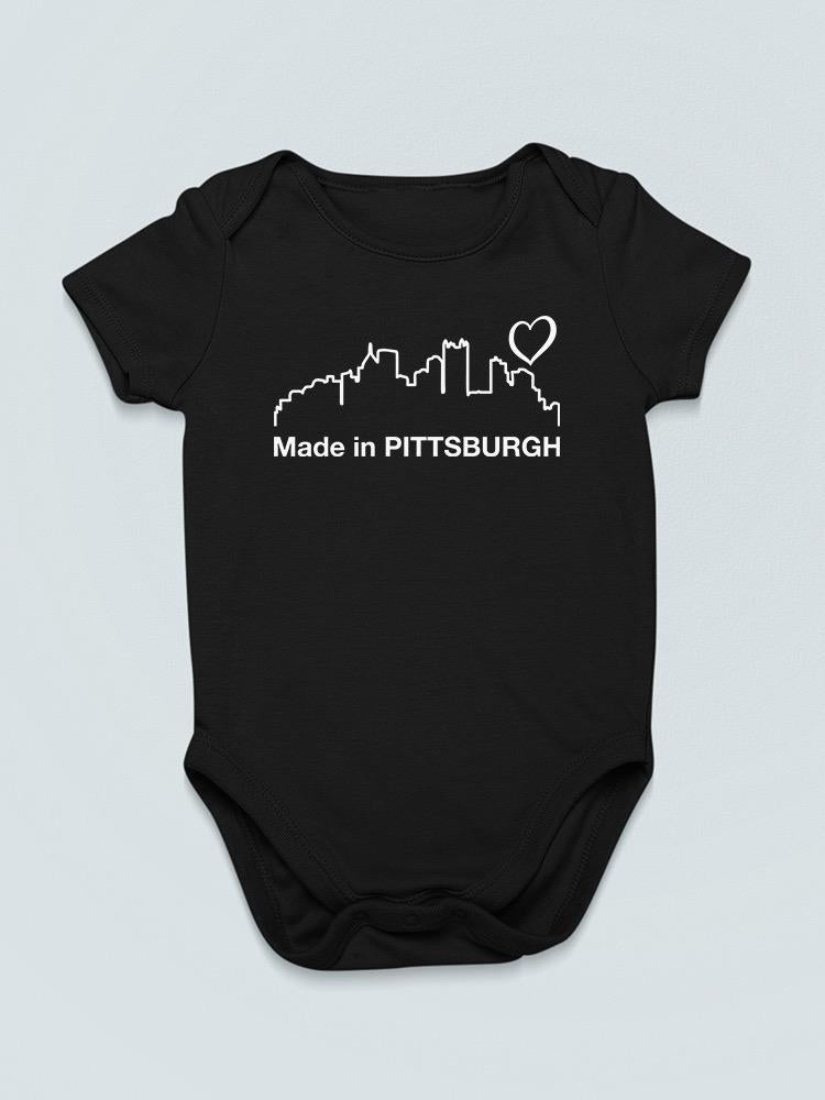Made From Pittsburgh Bodysuit -SmartPrintsInk Designs
