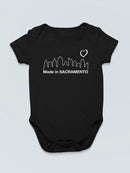Made From Sacramento Bodysuit -SmartPrintsInk Designs