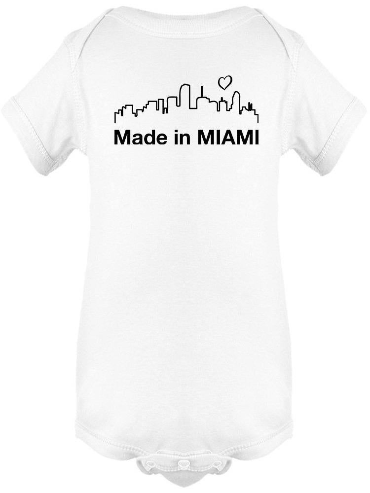 Made From Miami. Bodysuit -SmartPrintsInk Designs