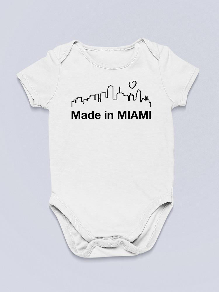 Made From Miami. Bodysuit -SmartPrintsInk Designs