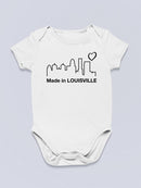 Made In Louisville Quote Bodysuit -SmartPrintsInk Designs