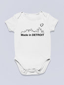 Made In Detroit Quote Bodysuit -SmartPrintsInk Designs
