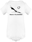 Made In The Exumas Quote. Bodysuit -SmartPrintsInk Designs