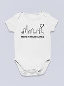 Made In Milwaukee Quote. Bodysuit -SmartPrintsInk Designs