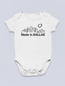 Made In Dallas Quote Bodysuit -SmartPrintsInk Designs