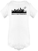Made In San Francisco Quote. Bodysuit -SmartPrintsInk Designs