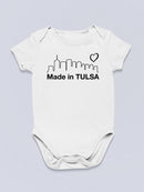 Made In Tulsa Quote. Bodysuit -SmartPrintsInk Designs