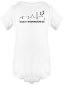 Made In Washington Quote Bodysuit -SmartPrintsInk Designs