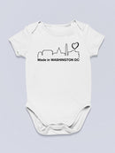 Made In Washington Quote Bodysuit -SmartPrintsInk Designs