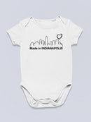 Made In Indianapolis Quote Bodysuit -SmartPrintsInk Designs
